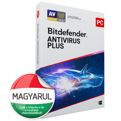 Bitdefender Antivírus Plus 1Év 3 Eszköz, dobozos